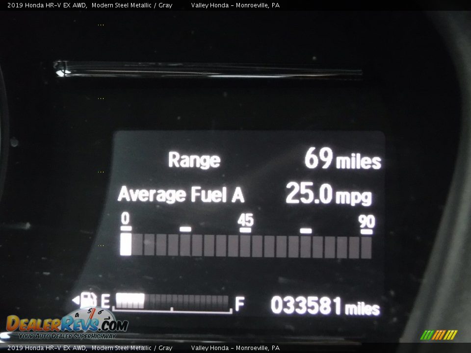 2019 Honda HR-V EX AWD Modern Steel Metallic / Gray Photo #33