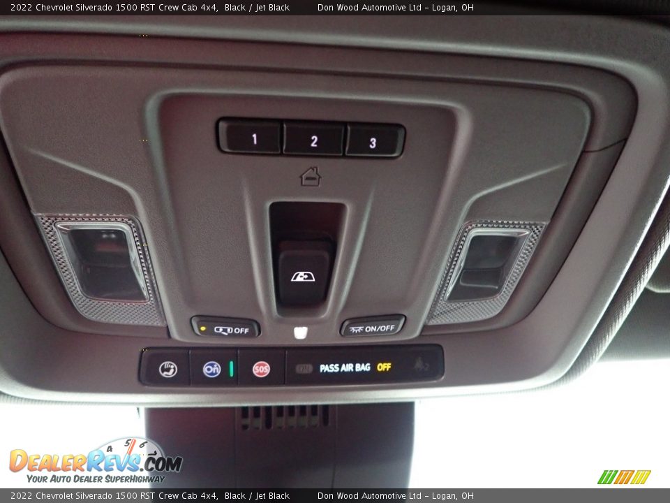 2022 Chevrolet Silverado 1500 RST Crew Cab 4x4 Black / Jet Black Photo #21