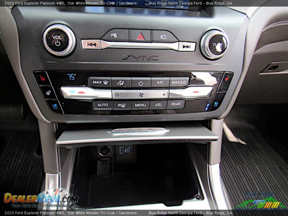 2020 Ford Explorer Platinum 4WD Star White Metallic Tri-Coat / Sandstone Photo #23
