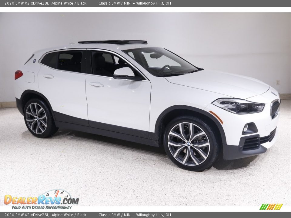 2020 BMW X2 xDrive28i Alpine White / Black Photo #1