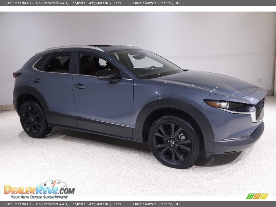 2022 Mazda CX-30 S Preferred AWD Polymetal Gray Metallic / Black Photo #1