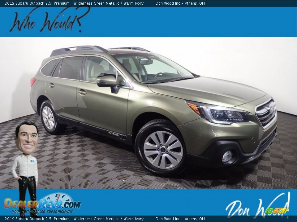 2019 Subaru Outback 2.5i Premium Wilderness Green Metallic / Warm Ivory Photo #1