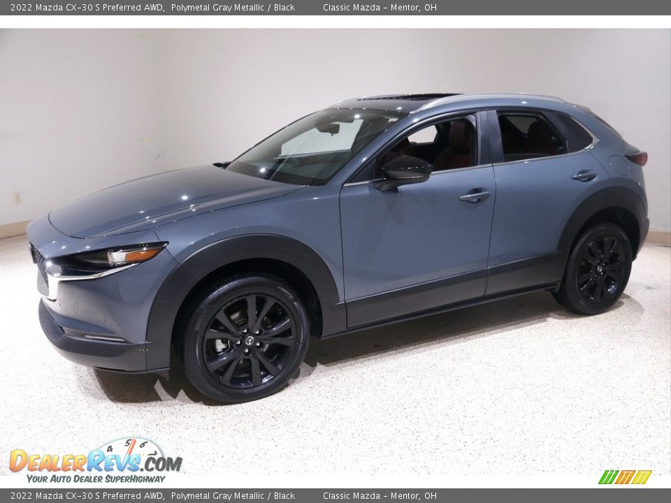 2022 Mazda CX-30 S Preferred AWD Polymetal Gray Metallic / Black Photo #3