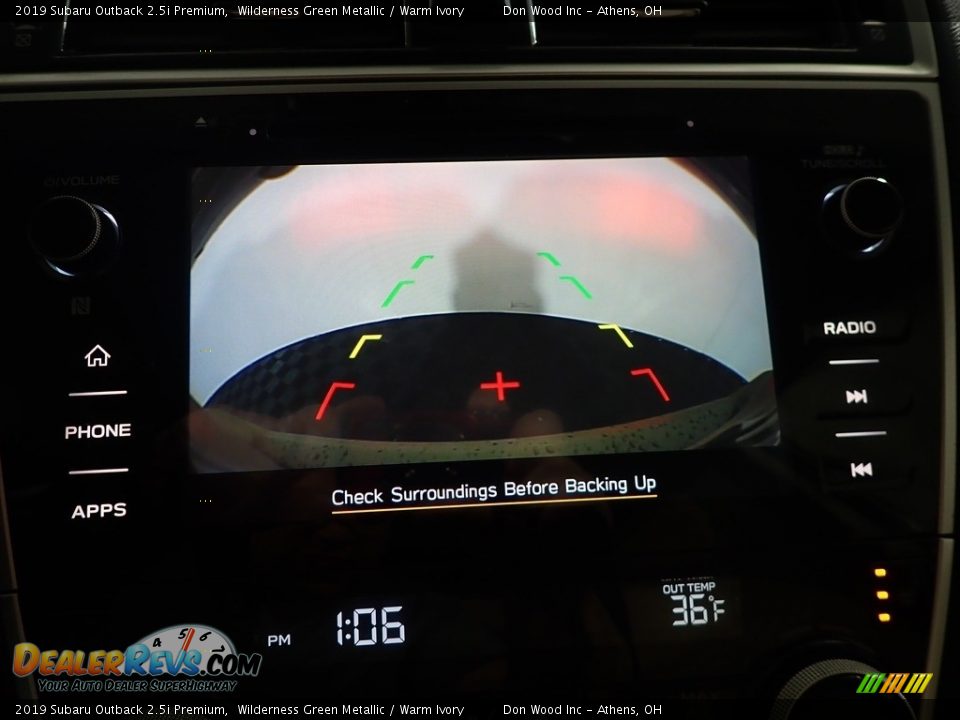 2019 Subaru Outback 2.5i Premium Wilderness Green Metallic / Warm Ivory Photo #2