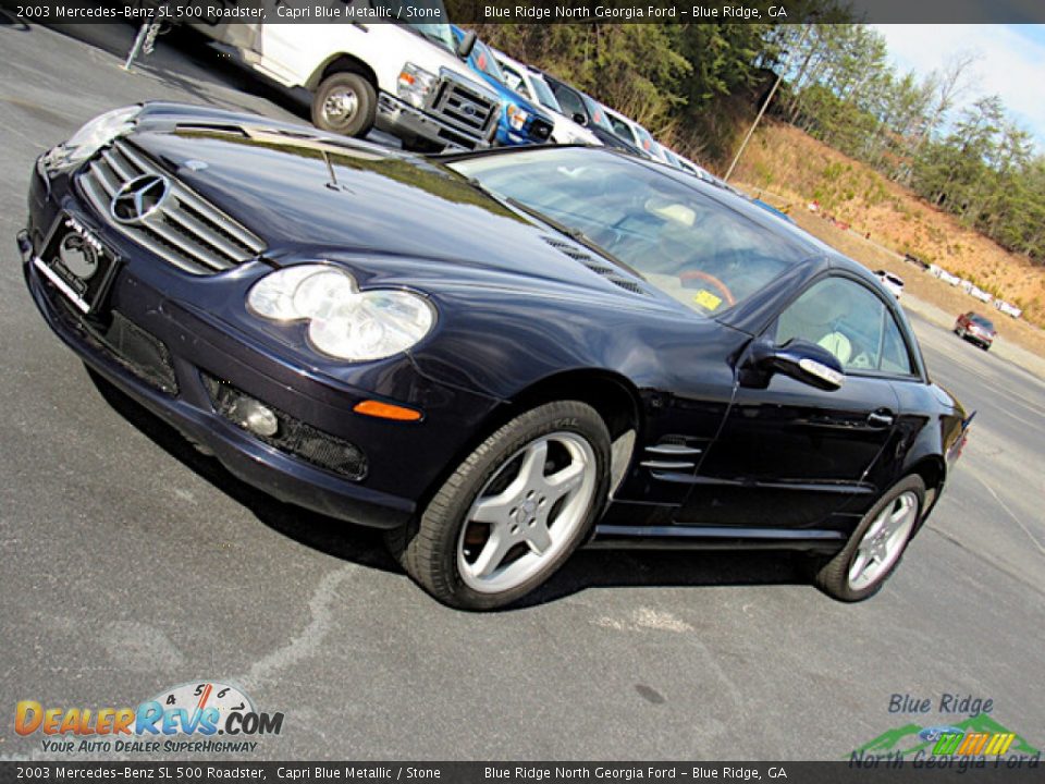 Front 3/4 View of 2003 Mercedes-Benz SL 500 Roadster Photo #18