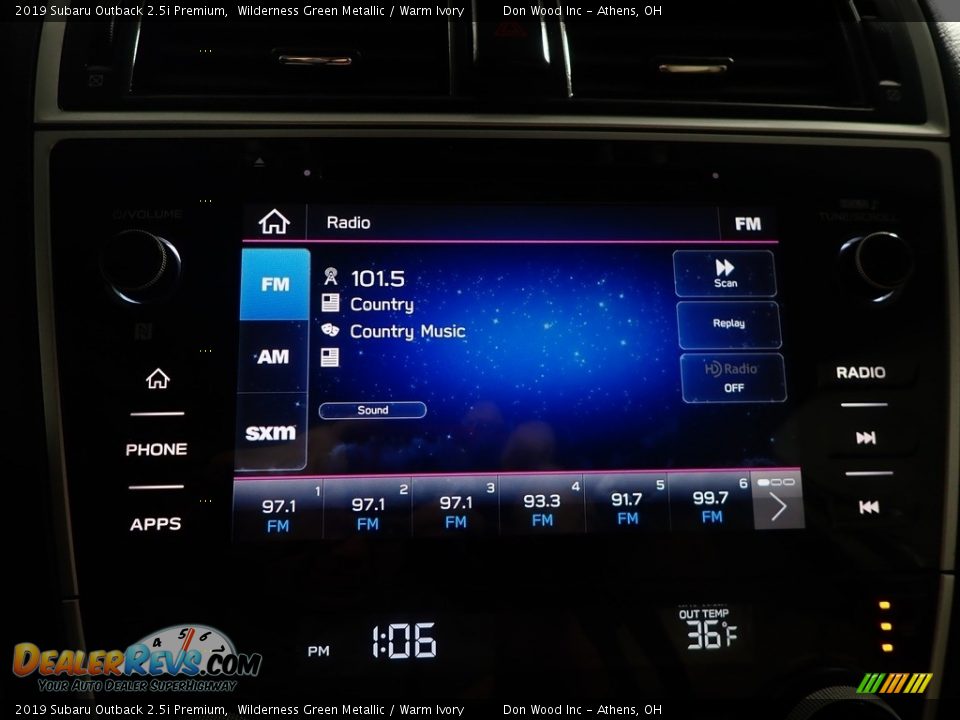 2019 Subaru Outback 2.5i Premium Wilderness Green Metallic / Warm Ivory Photo #23