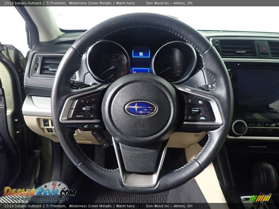 2019 Subaru Outback 2.5i Premium Wilderness Green Metallic / Warm Ivory Photo #24