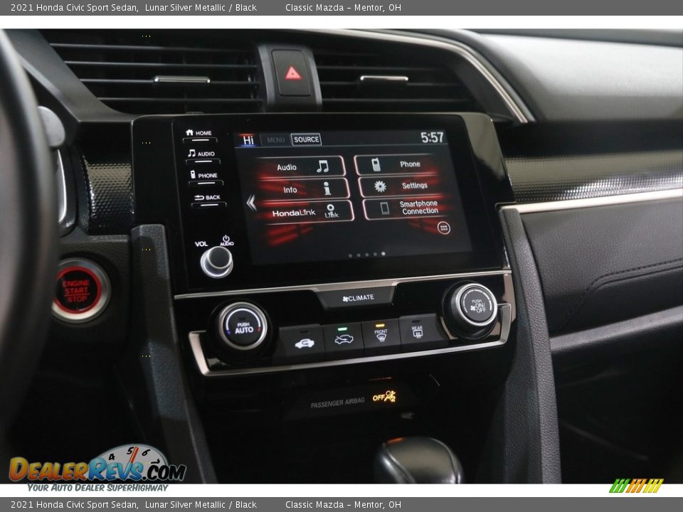 Controls of 2021 Honda Civic Sport Sedan Photo #9