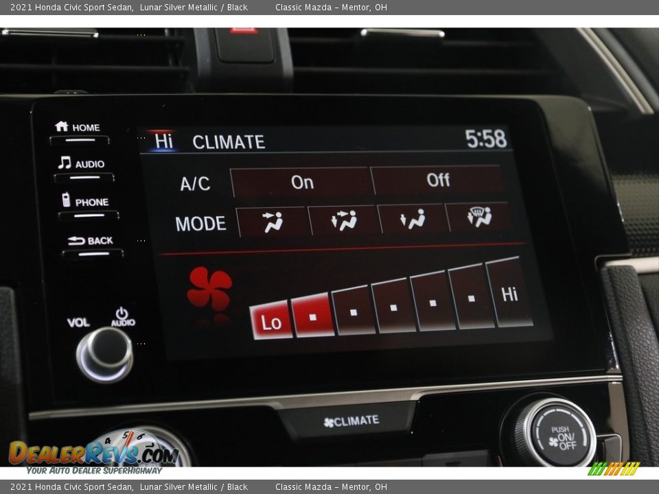 Controls of 2021 Honda Civic Sport Sedan Photo #12