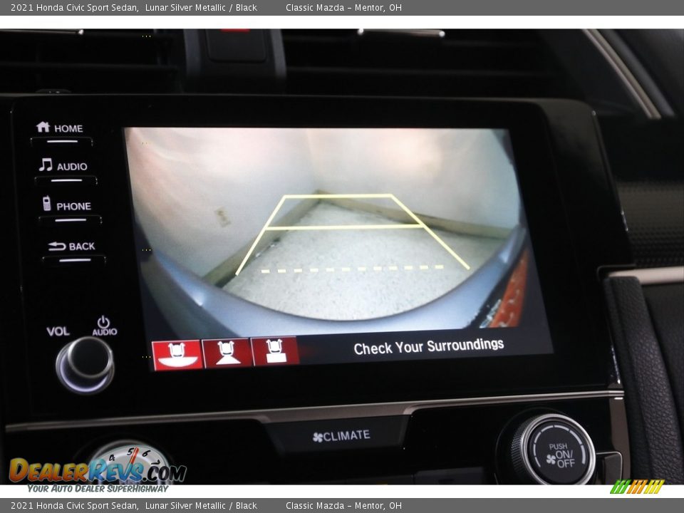 2021 Honda Civic Sport Sedan Lunar Silver Metallic / Black Photo #13