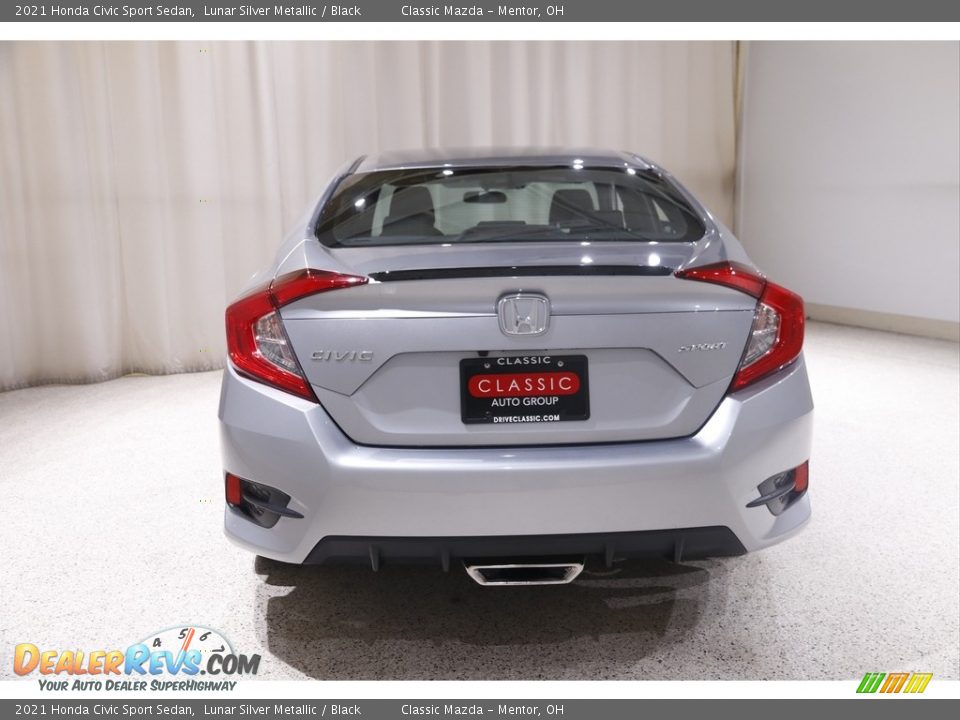 2021 Honda Civic Sport Sedan Lunar Silver Metallic / Black Photo #19