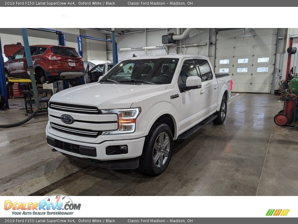 2019 Ford F150 Lariat SuperCrew 4x4 Oxford White / Black Photo #1