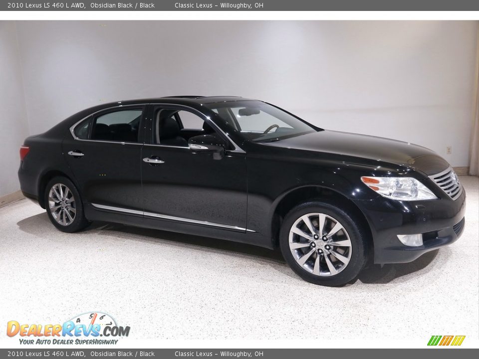 2010 Lexus LS 460 L AWD Obsidian Black / Black Photo #1