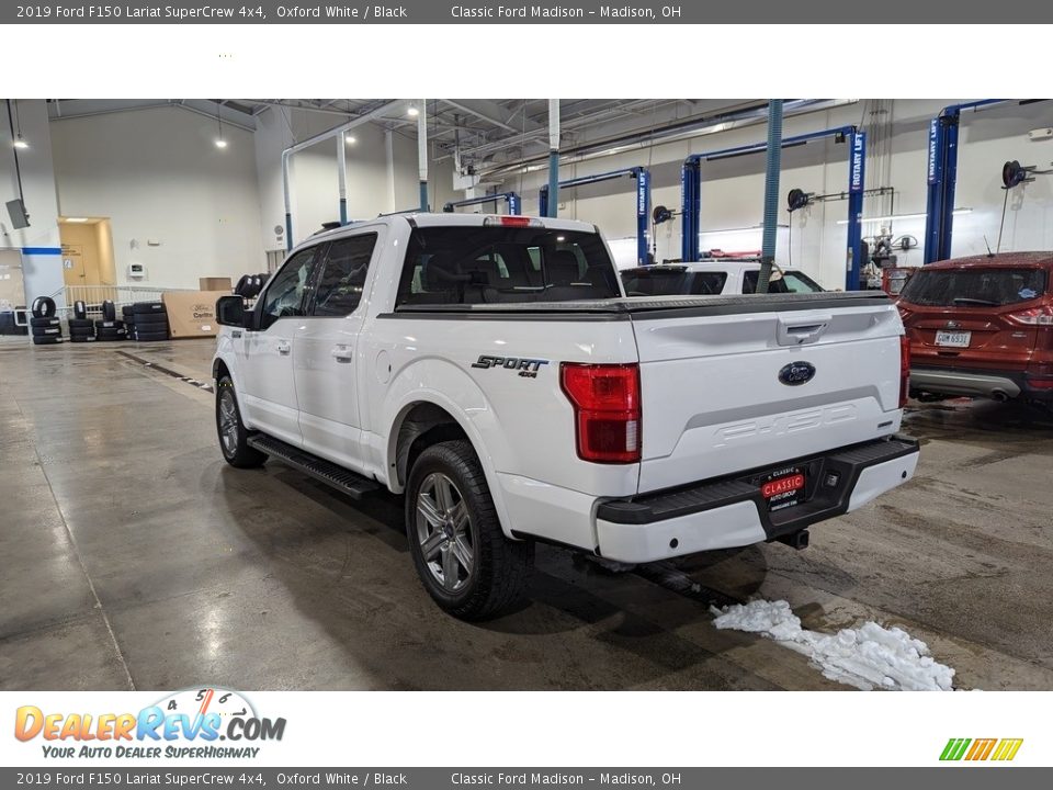 2019 Ford F150 Lariat SuperCrew 4x4 Oxford White / Black Photo #3
