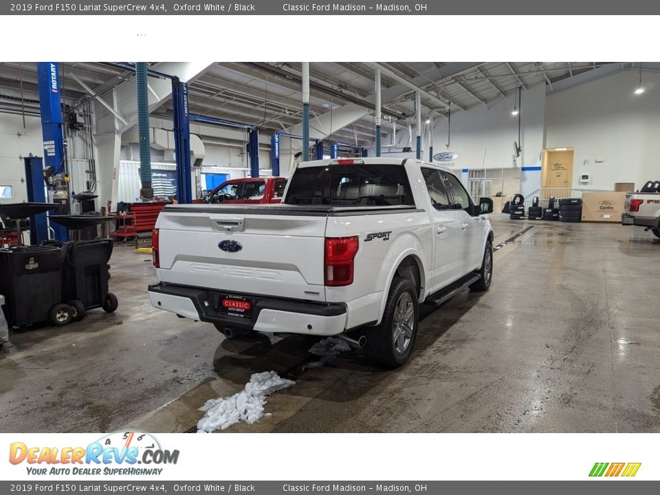 2019 Ford F150 Lariat SuperCrew 4x4 Oxford White / Black Photo #5