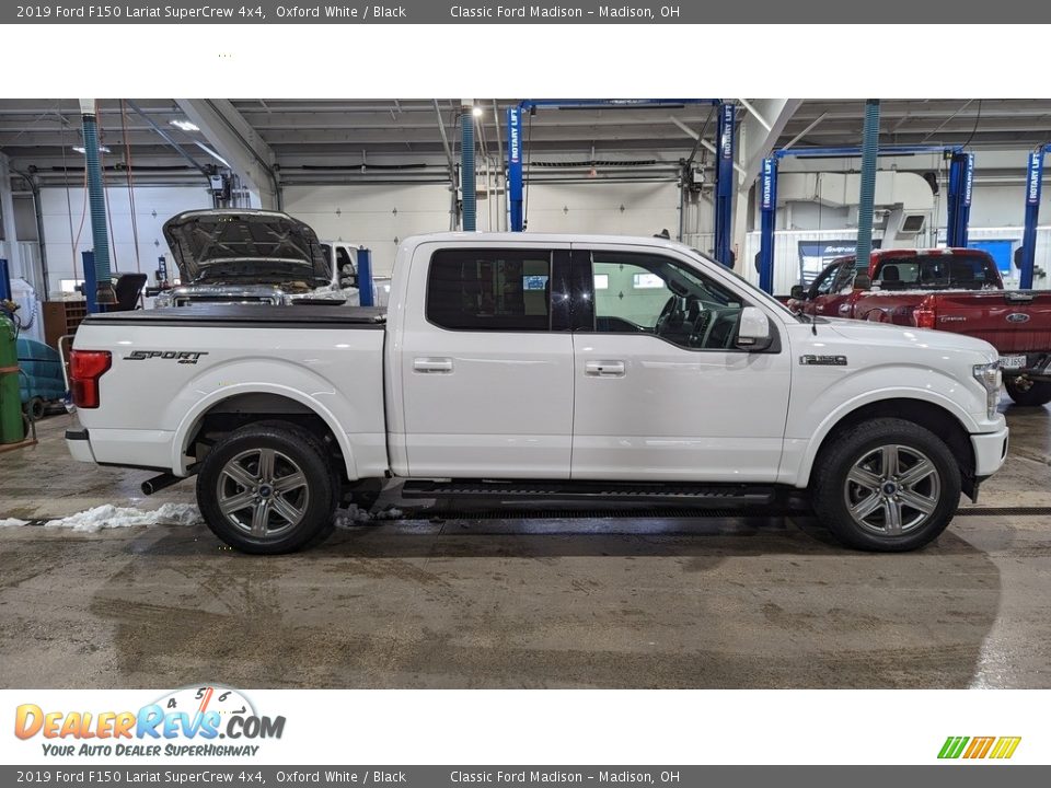 2019 Ford F150 Lariat SuperCrew 4x4 Oxford White / Black Photo #6