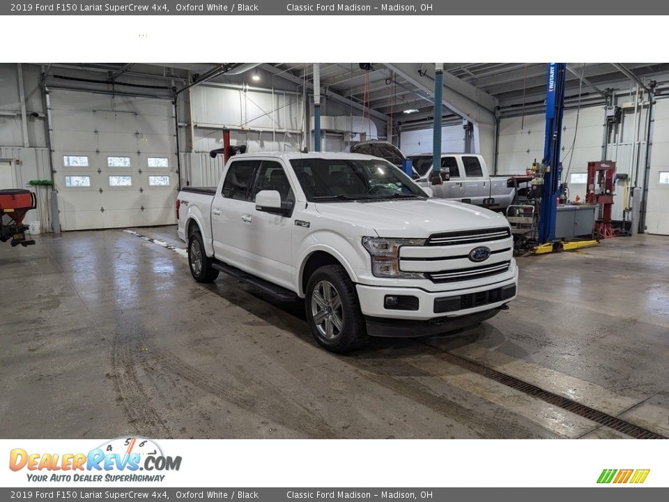 2019 Ford F150 Lariat SuperCrew 4x4 Oxford White / Black Photo #7