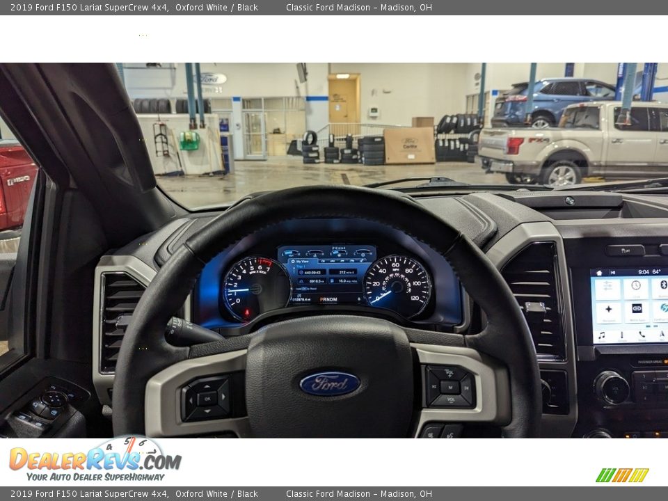 2019 Ford F150 Lariat SuperCrew 4x4 Oxford White / Black Photo #11