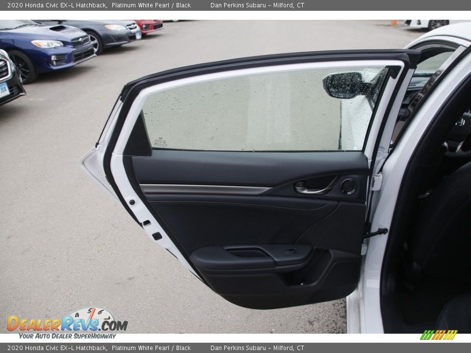 2020 Honda Civic EX-L Hatchback Platinum White Pearl / Black Photo #12