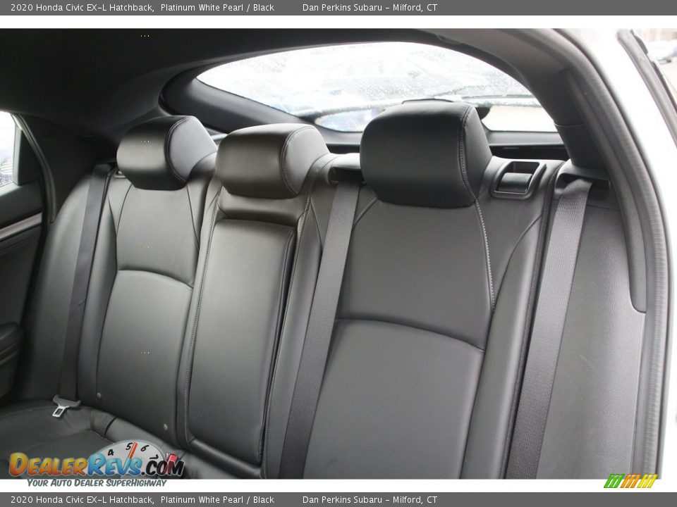 2020 Honda Civic EX-L Hatchback Platinum White Pearl / Black Photo #13