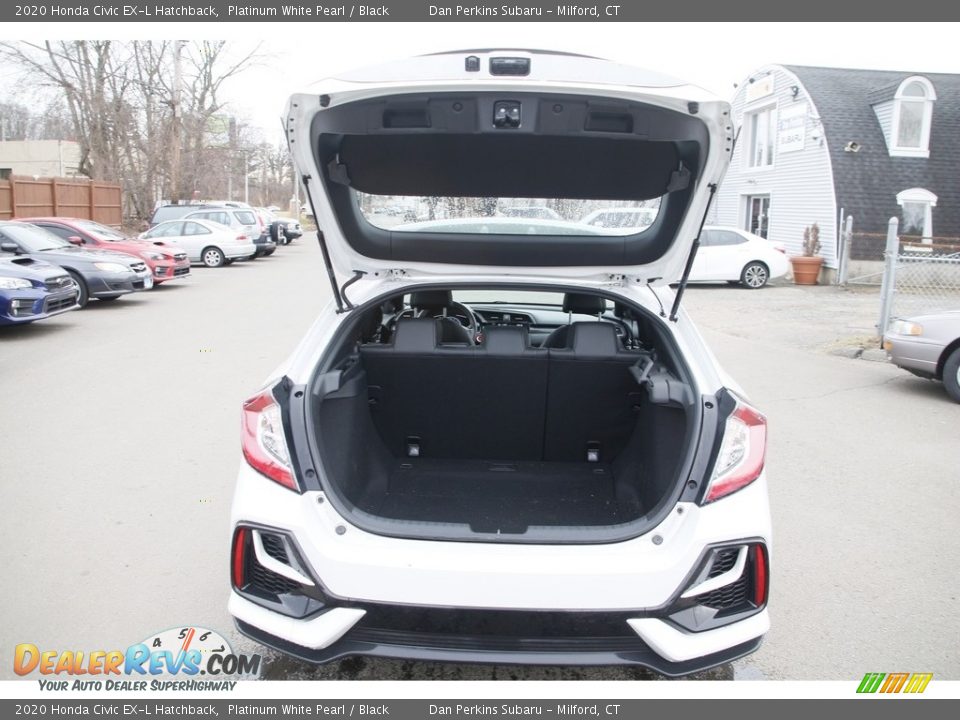 2020 Honda Civic EX-L Hatchback Platinum White Pearl / Black Photo #14