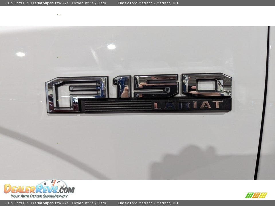 2019 Ford F150 Lariat SuperCrew 4x4 Oxford White / Black Photo #18