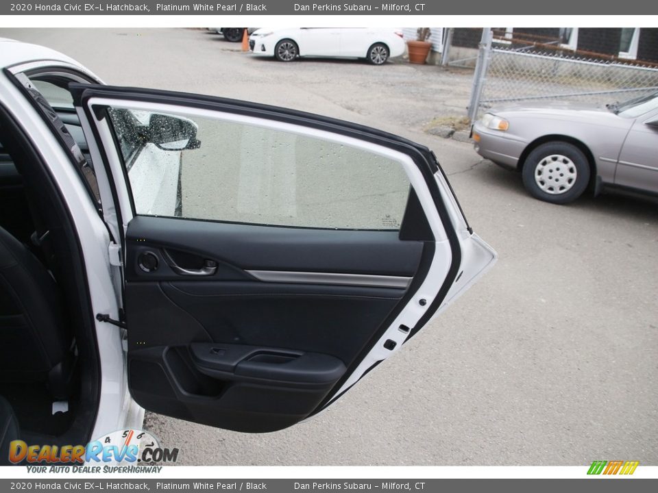 2020 Honda Civic EX-L Hatchback Platinum White Pearl / Black Photo #15