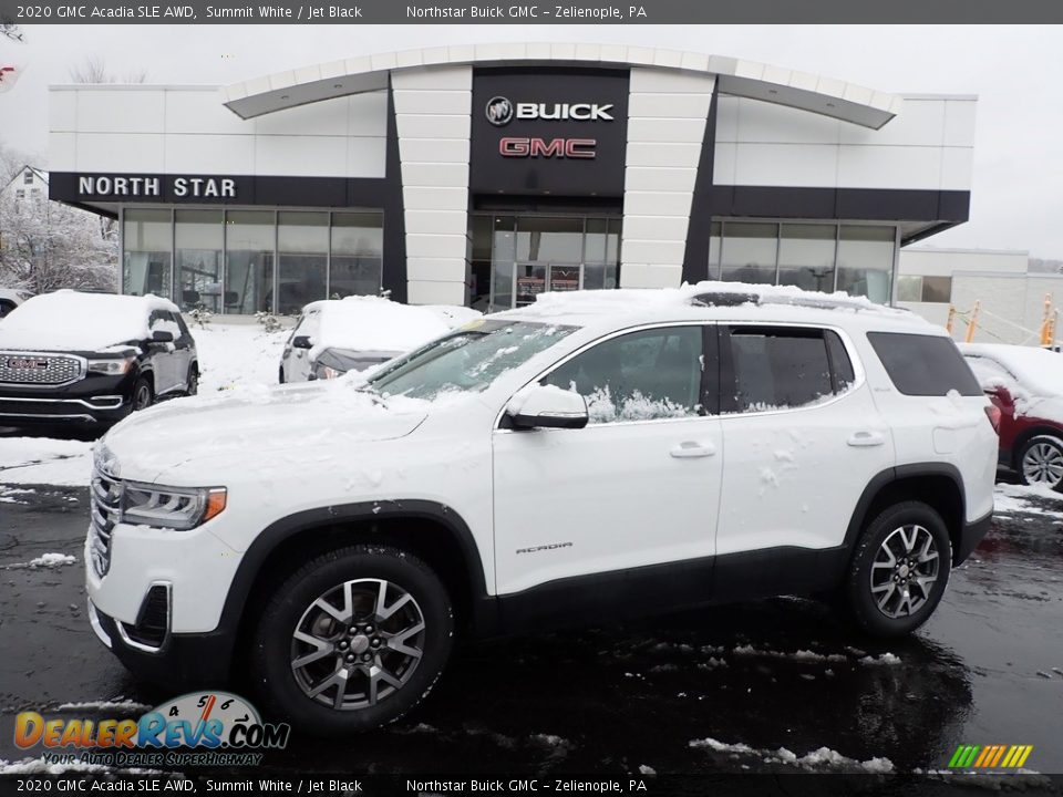 2020 GMC Acadia SLE AWD Summit White / Jet Black Photo #1