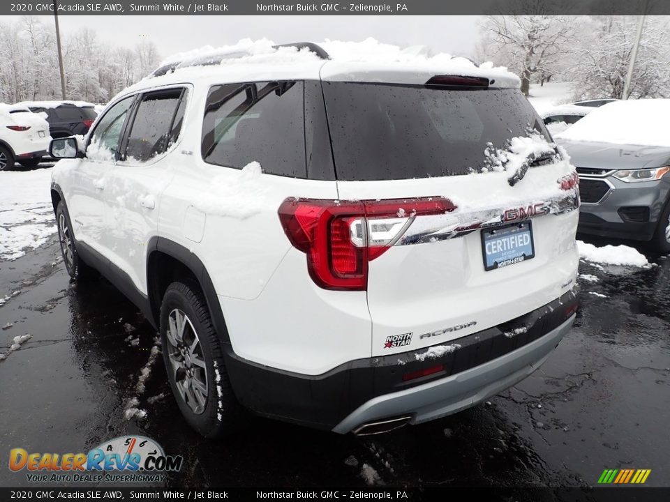 2020 GMC Acadia SLE AWD Summit White / Jet Black Photo #4