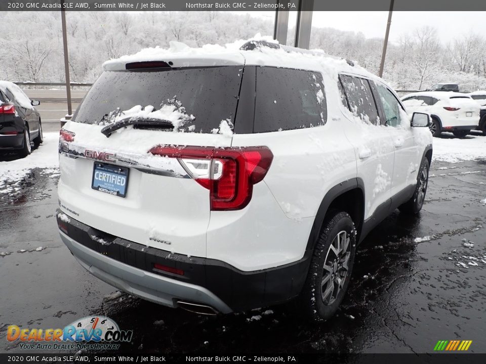 2020 GMC Acadia SLE AWD Summit White / Jet Black Photo #6