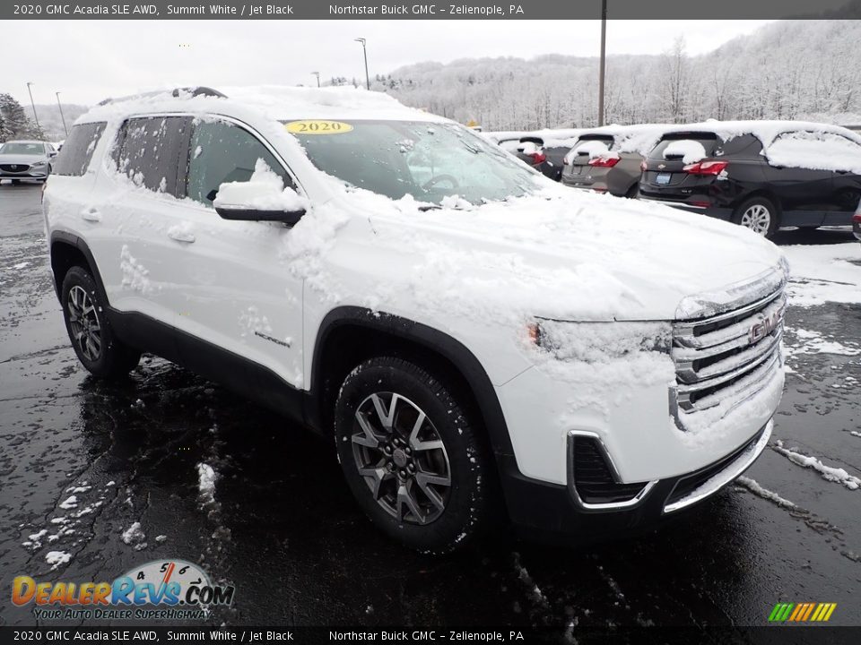 2020 GMC Acadia SLE AWD Summit White / Jet Black Photo #9