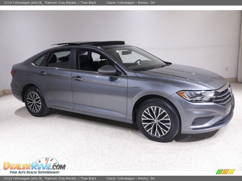 2019 Volkswagen Jetta SE Platinum Gray Metallic / Titan Black Photo #1