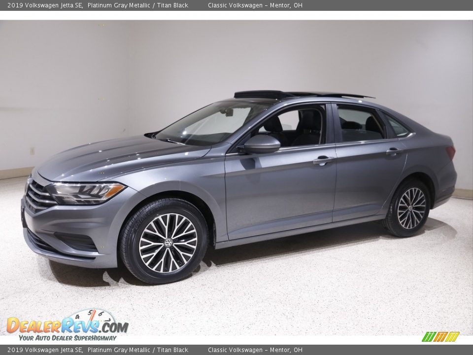 2019 Volkswagen Jetta SE Platinum Gray Metallic / Titan Black Photo #3