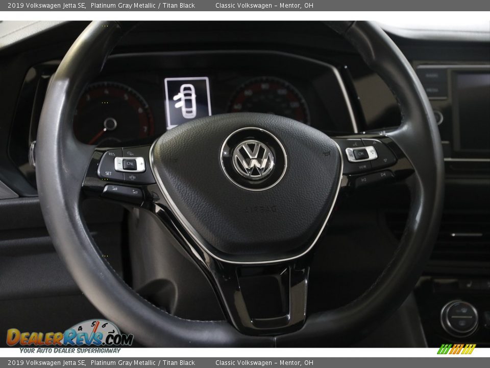 2019 Volkswagen Jetta SE Platinum Gray Metallic / Titan Black Photo #7