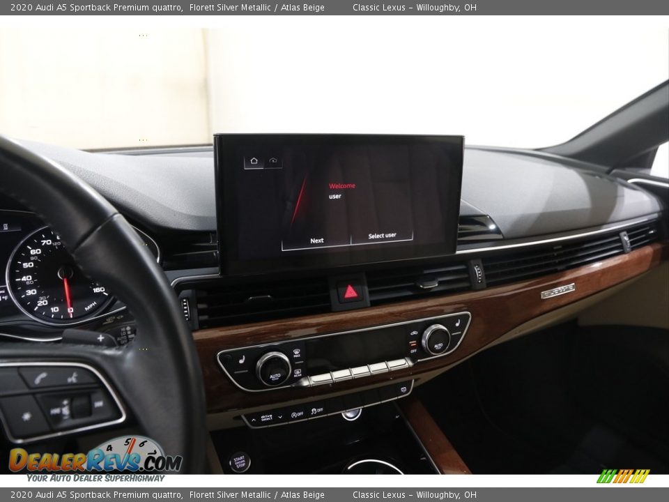 Dashboard of 2020 Audi A5 Sportback Premium quattro Photo #9