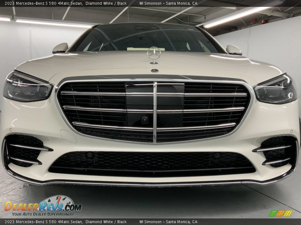 2023 Mercedes-Benz S 580 4Matic Sedan Diamond White / Black Photo #8