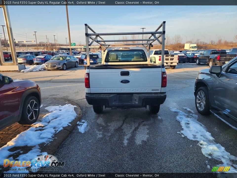 2015 Ford F350 Super Duty XL Regular Cab 4x4 Oxford White / Steel Photo #4