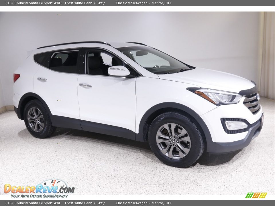 2014 Hyundai Santa Fe Sport AWD Frost White Pearl / Gray Photo #1
