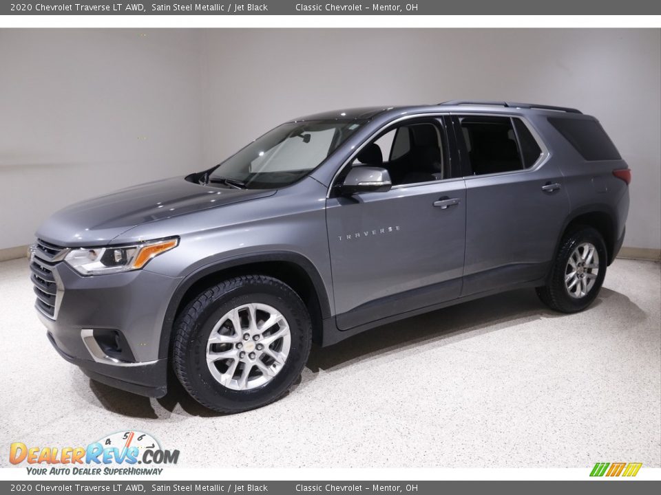 2020 Chevrolet Traverse LT AWD Satin Steel Metallic / Jet Black Photo #3