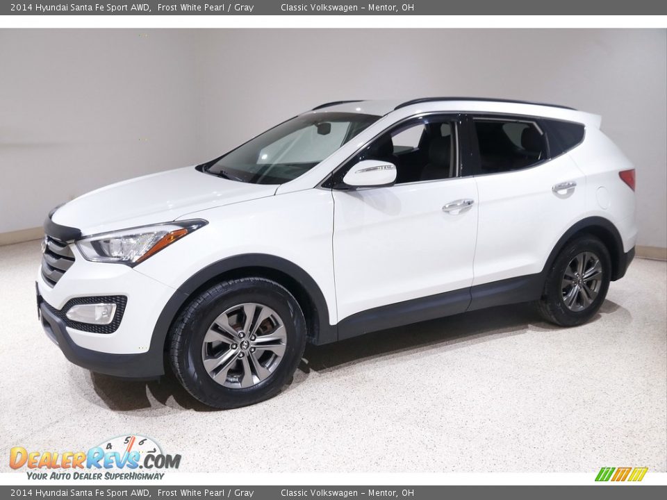 2014 Hyundai Santa Fe Sport AWD Frost White Pearl / Gray Photo #3