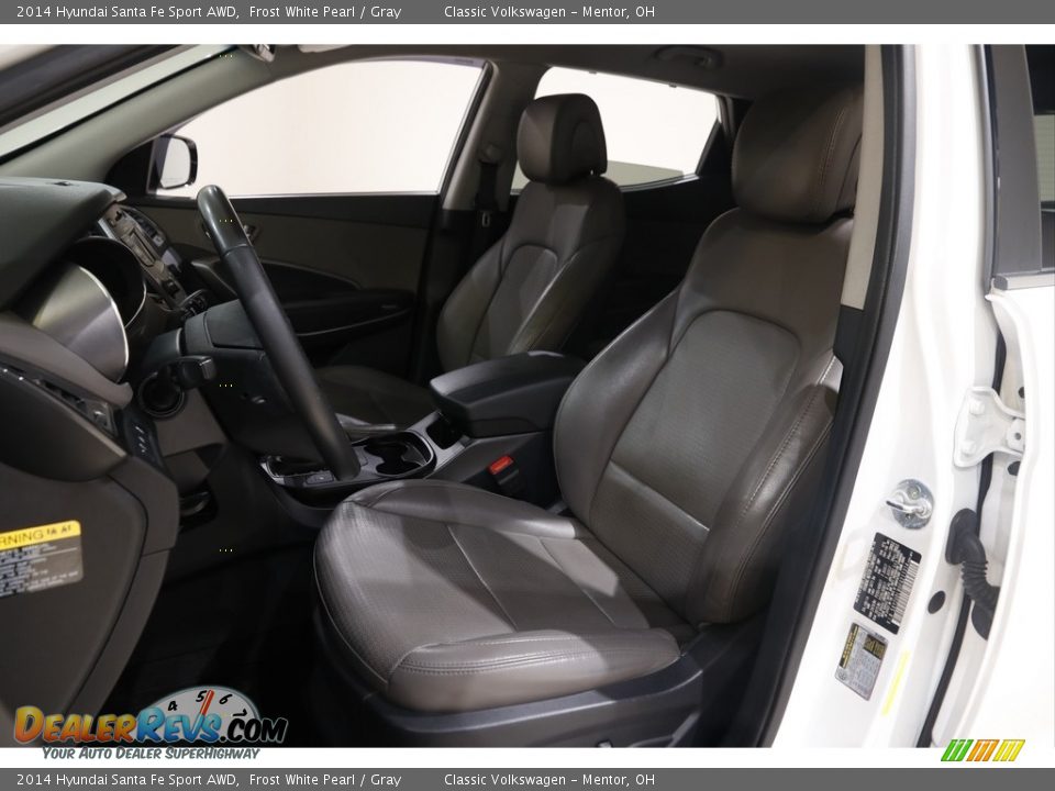 2014 Hyundai Santa Fe Sport AWD Frost White Pearl / Gray Photo #5