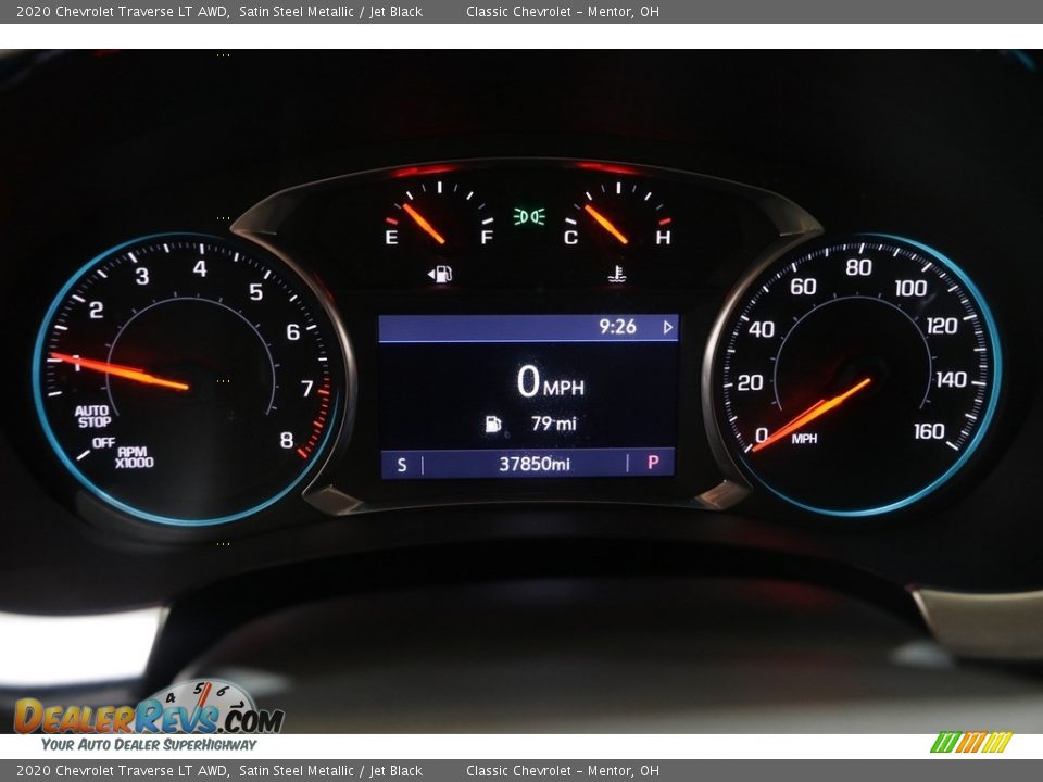 2020 Chevrolet Traverse LT AWD Satin Steel Metallic / Jet Black Photo #8