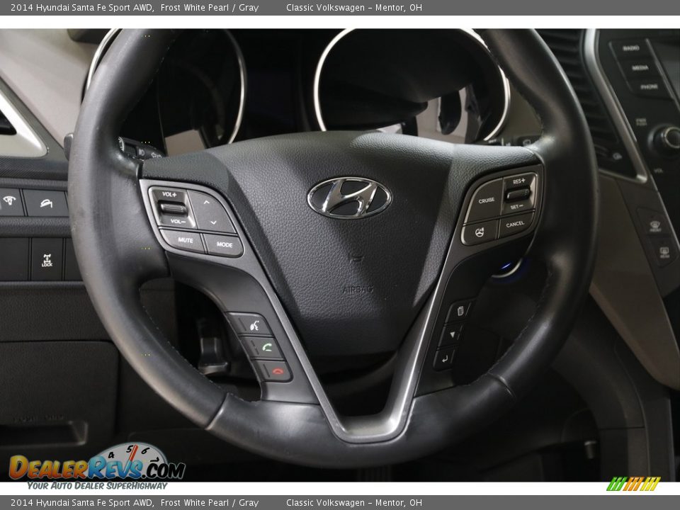 2014 Hyundai Santa Fe Sport AWD Frost White Pearl / Gray Photo #7