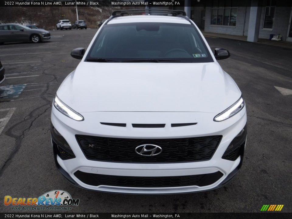 2022 Hyundai Kona N Line AWD Lunar White / Black Photo #6