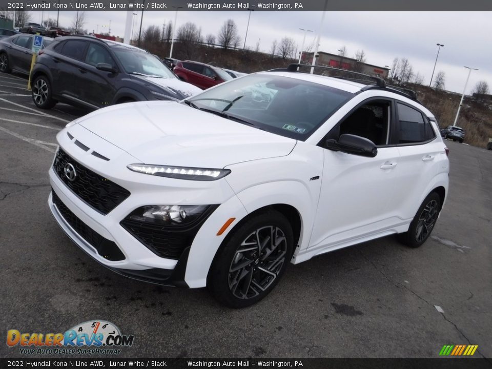 Lunar White 2022 Hyundai Kona N Line AWD Photo #7