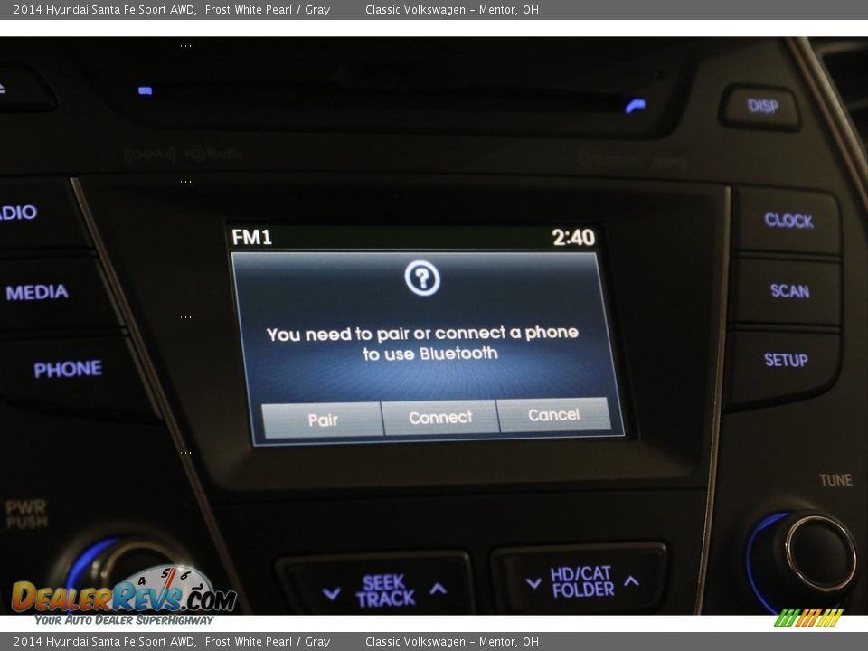 2014 Hyundai Santa Fe Sport AWD Frost White Pearl / Gray Photo #11