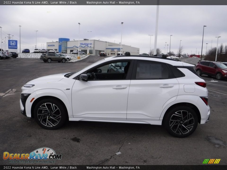 Lunar White 2022 Hyundai Kona N Line AWD Photo #8