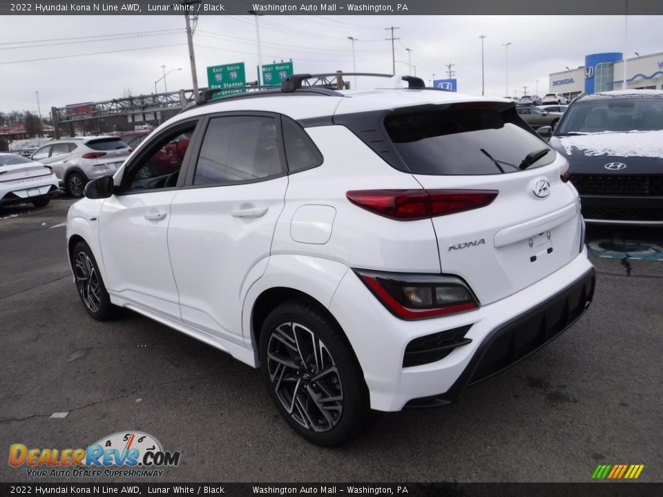 2022 Hyundai Kona N Line AWD Lunar White / Black Photo #9