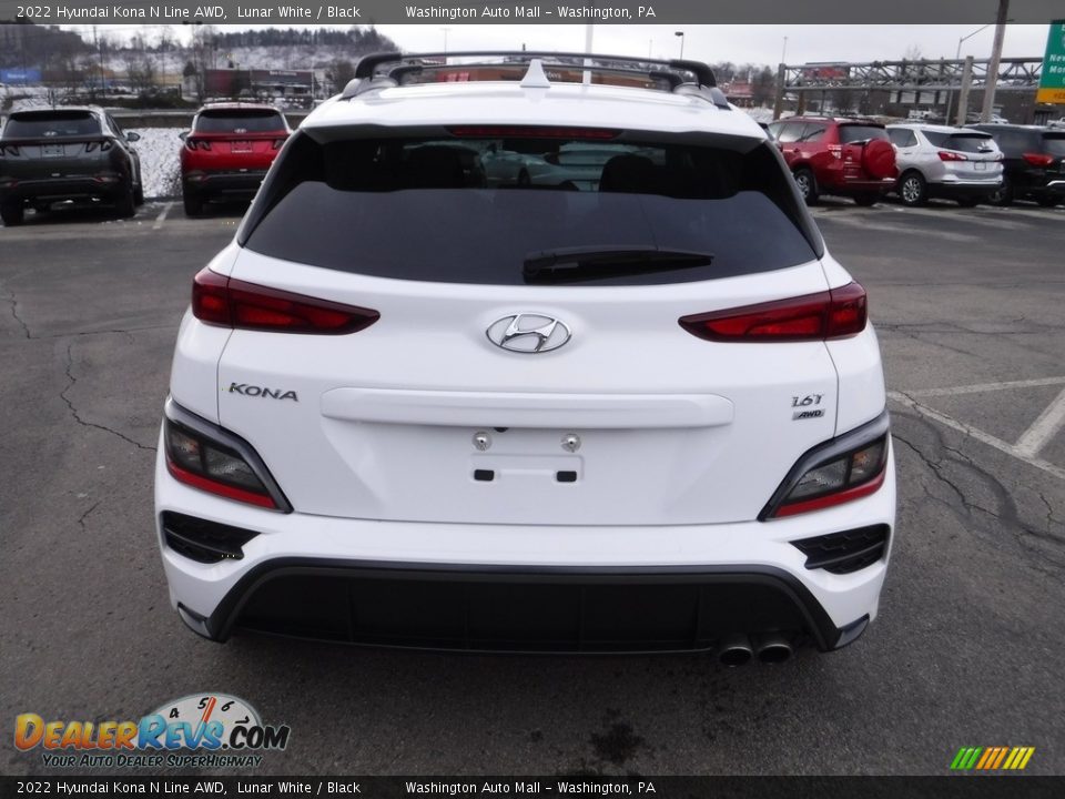 2022 Hyundai Kona N Line AWD Lunar White / Black Photo #10