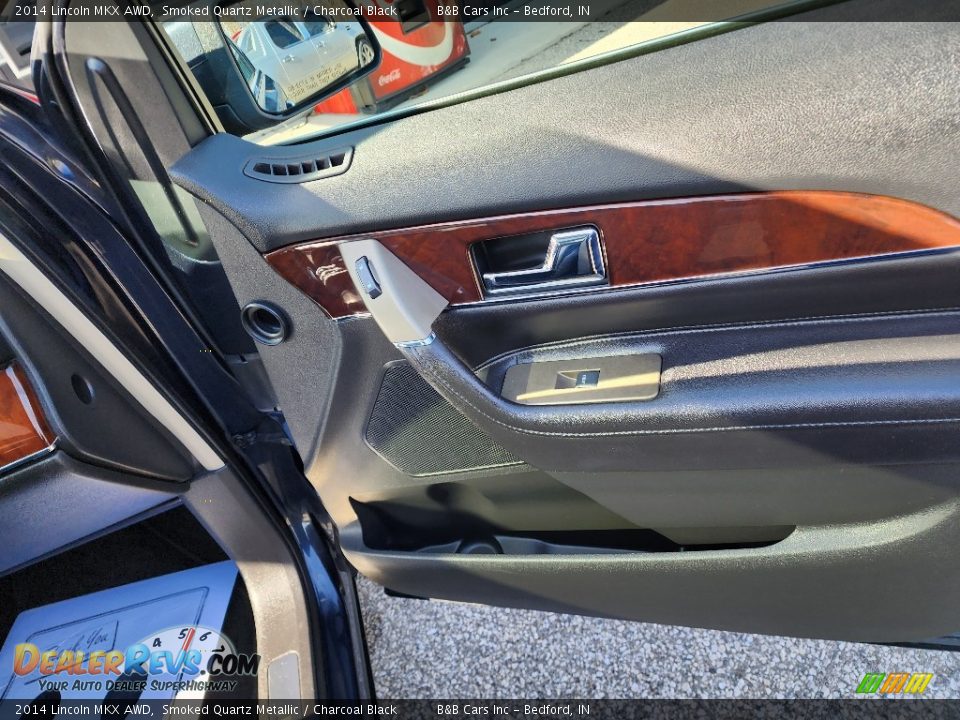 2014 Lincoln MKX AWD Smoked Quartz Metallic / Charcoal Black Photo #30